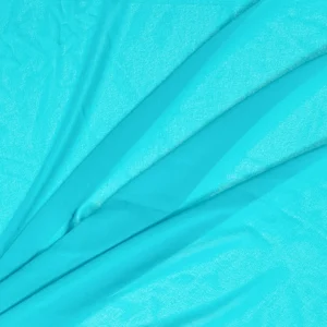 Tessuto Chiffon Azzurro Turchese