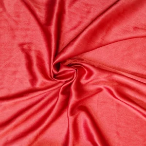 Tessuto di raso - crepe rosso